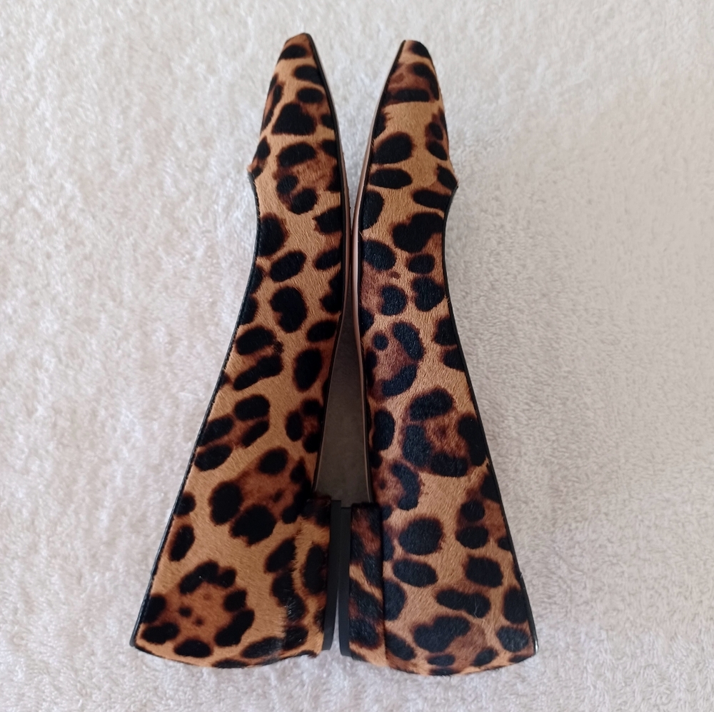 J. Crew Leopard Print Pointed Toe Flats in Brown and Black EUC 🙌 - Picture 7 of 15